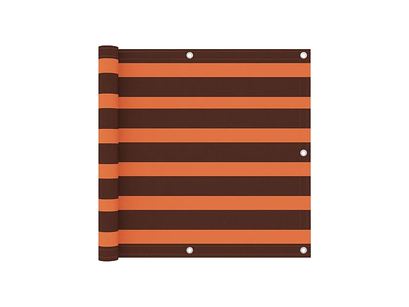Brise vue - Écran de balcon Orange et marron 90x500 cm Tissu Oxford FR626928