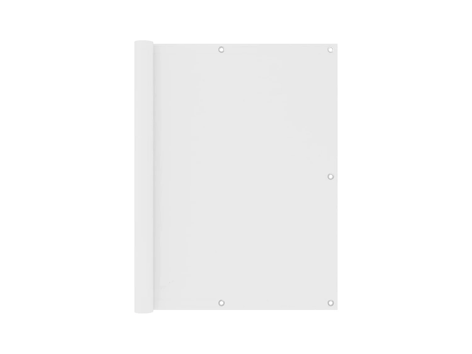 Brise vue - Écran de balcon Blanc 120x500 cm Tissu Oxford FR884277