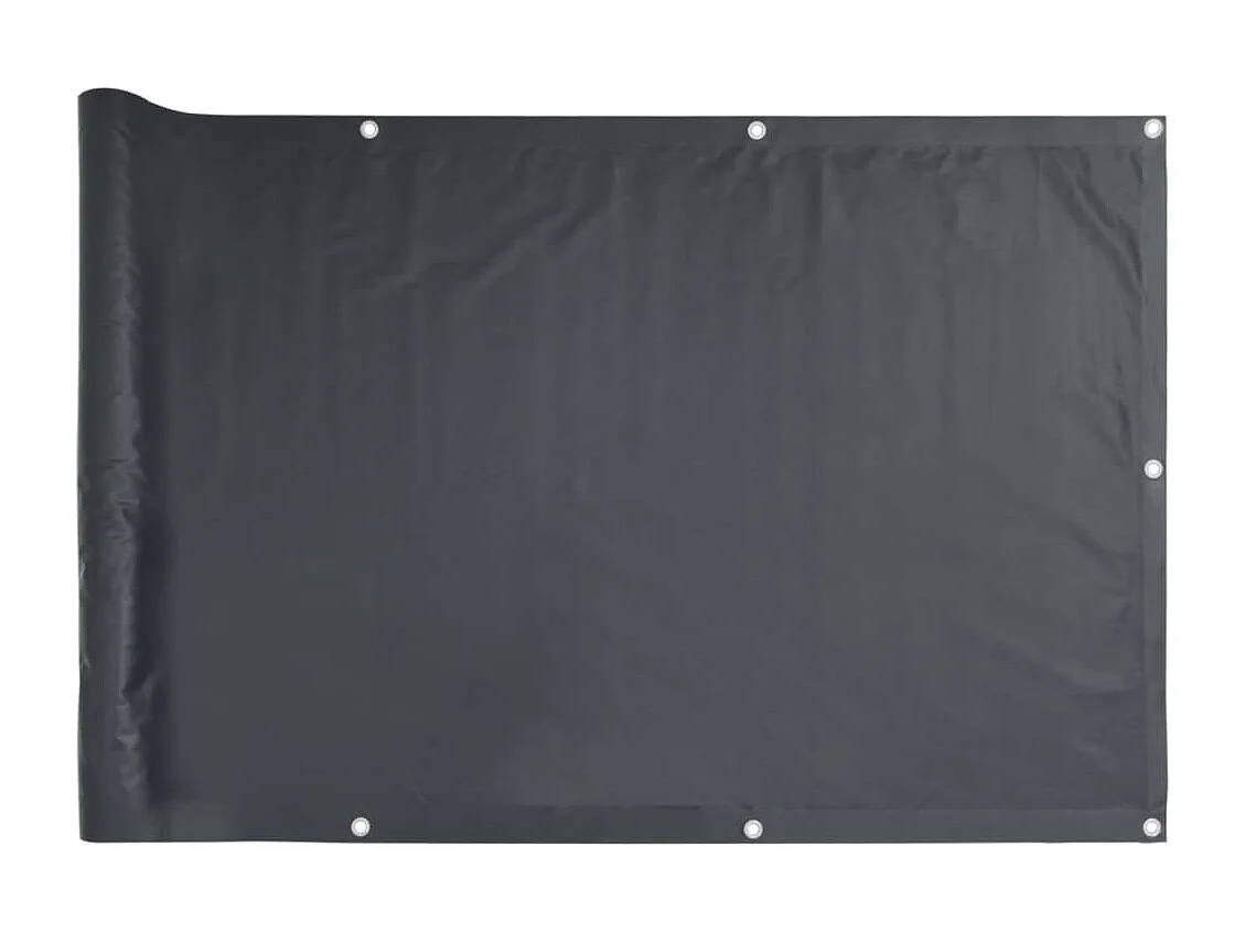 Brise vue - Écran de balcon Anthracite 120x400 cm Tissu Oxford FR895683