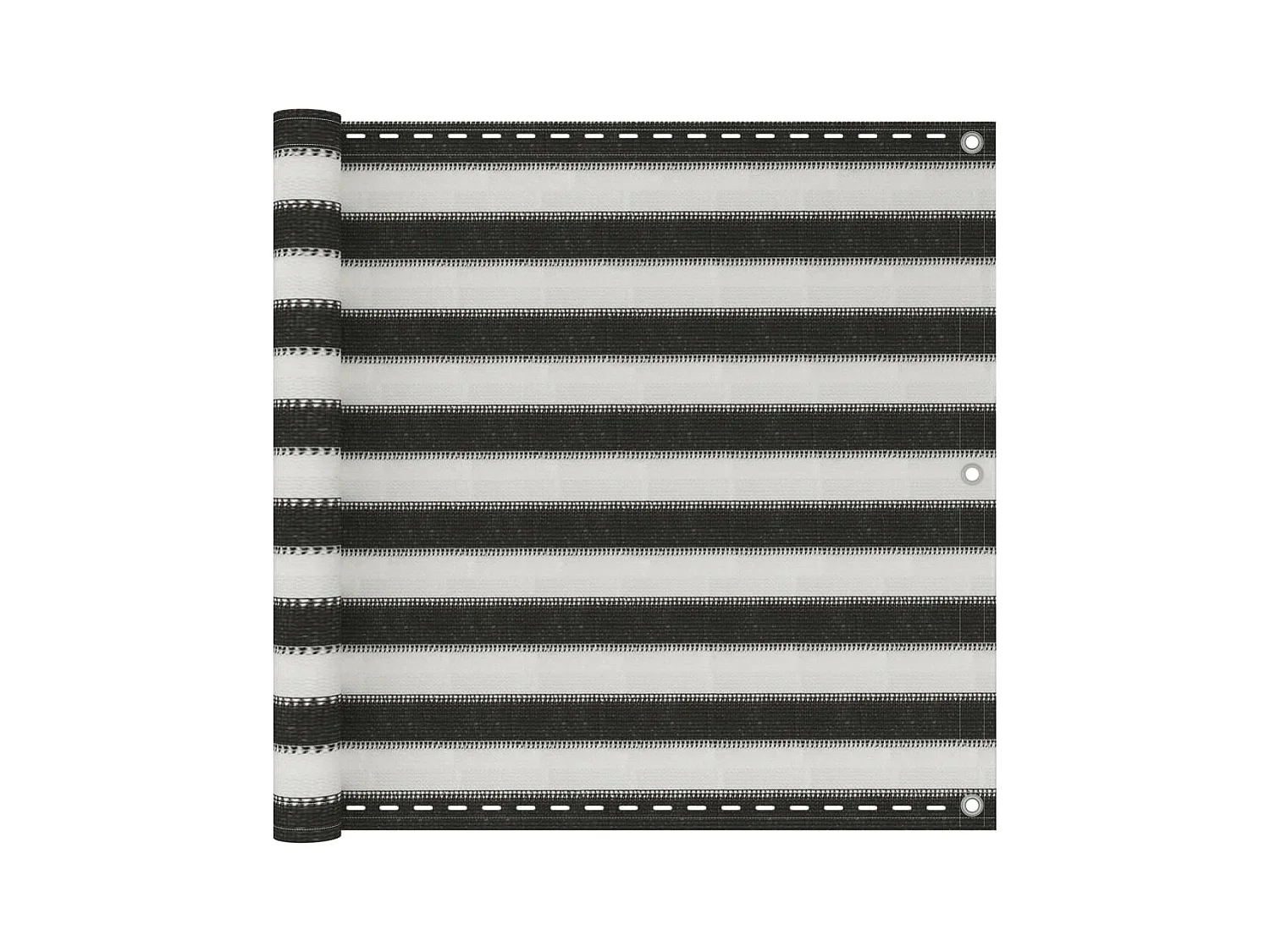 Brise vue - Écran de balcon PEHD 90x300 cm Anthracite et blanc FR218333