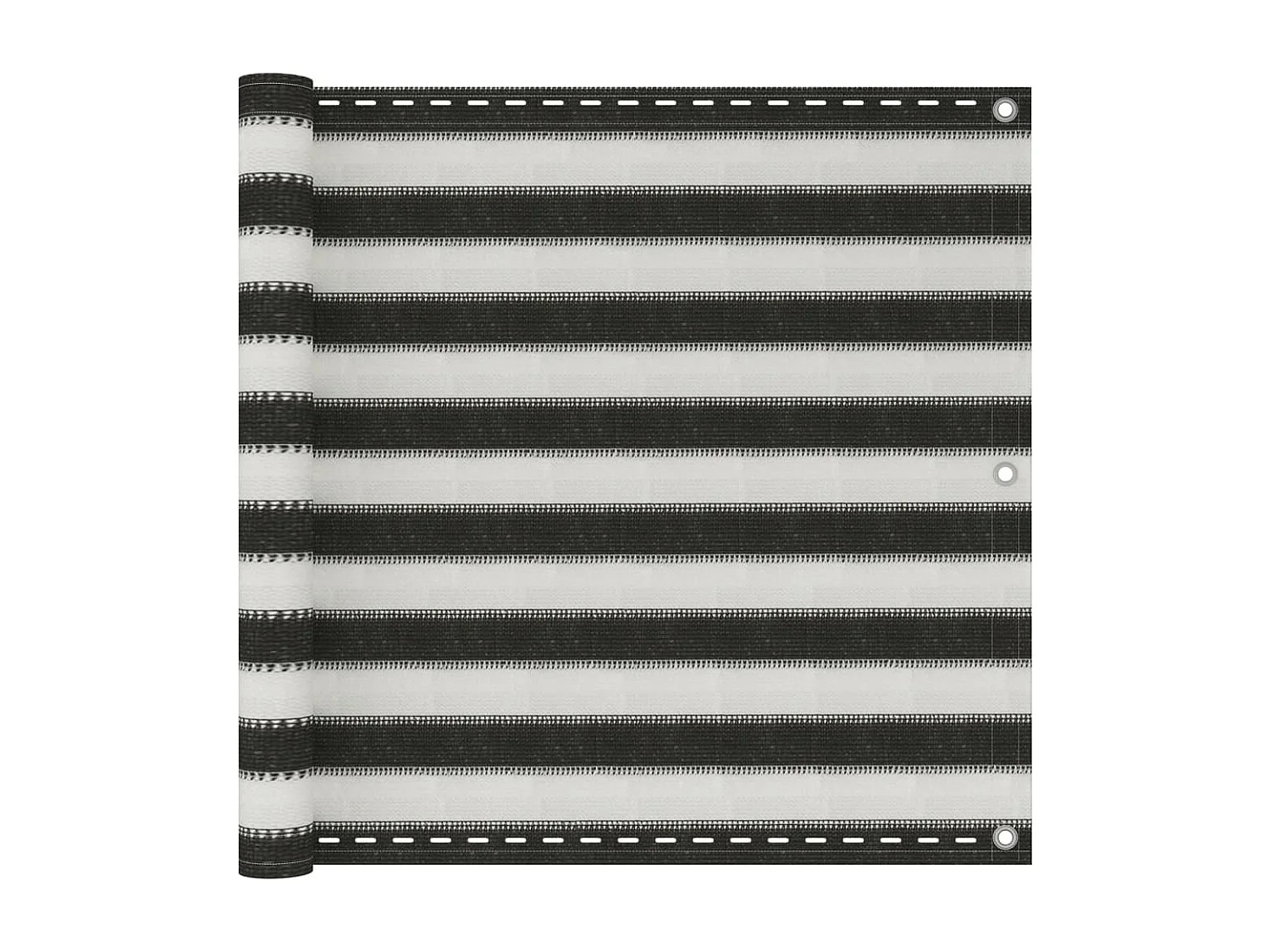 Toldo para balcón HDPE 90x300 cm gris antracita y blanco ES451859