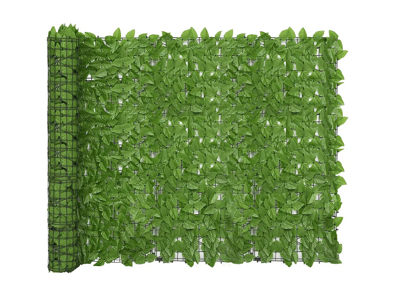 Tela de privacidade p/ varanda c/ folhas 300x150 cm verde PT937447