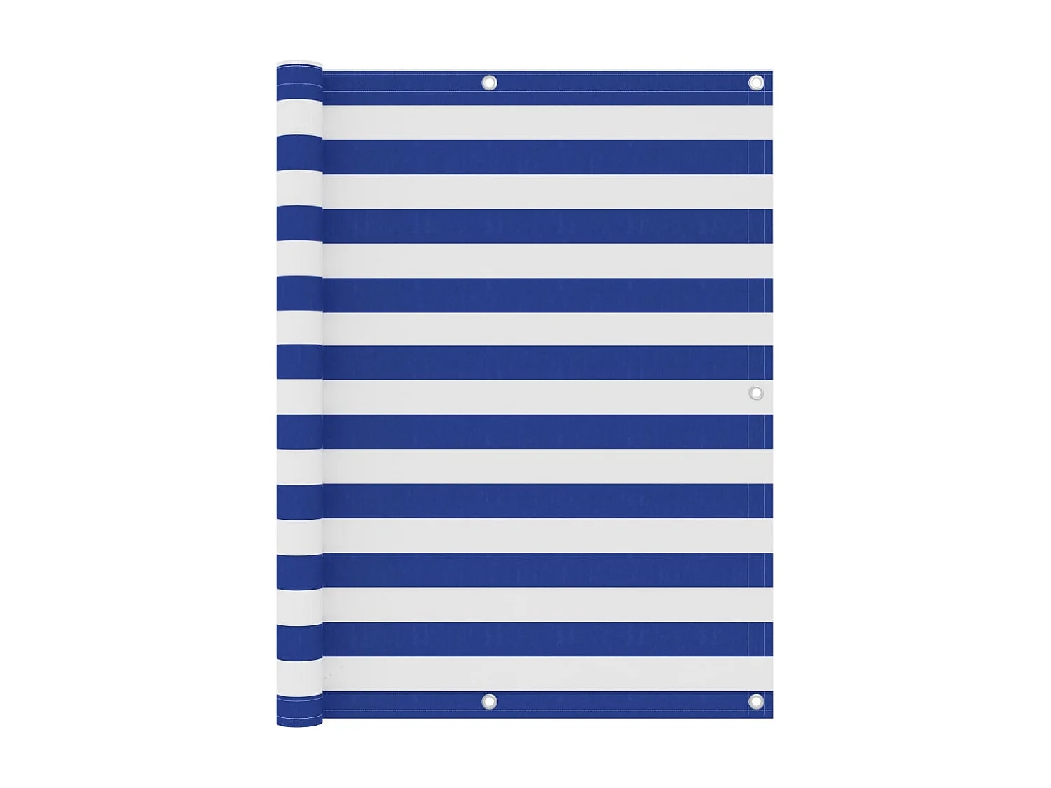 Toldo para balcón tela oxford blanco y azul 120x400 cm ES264207