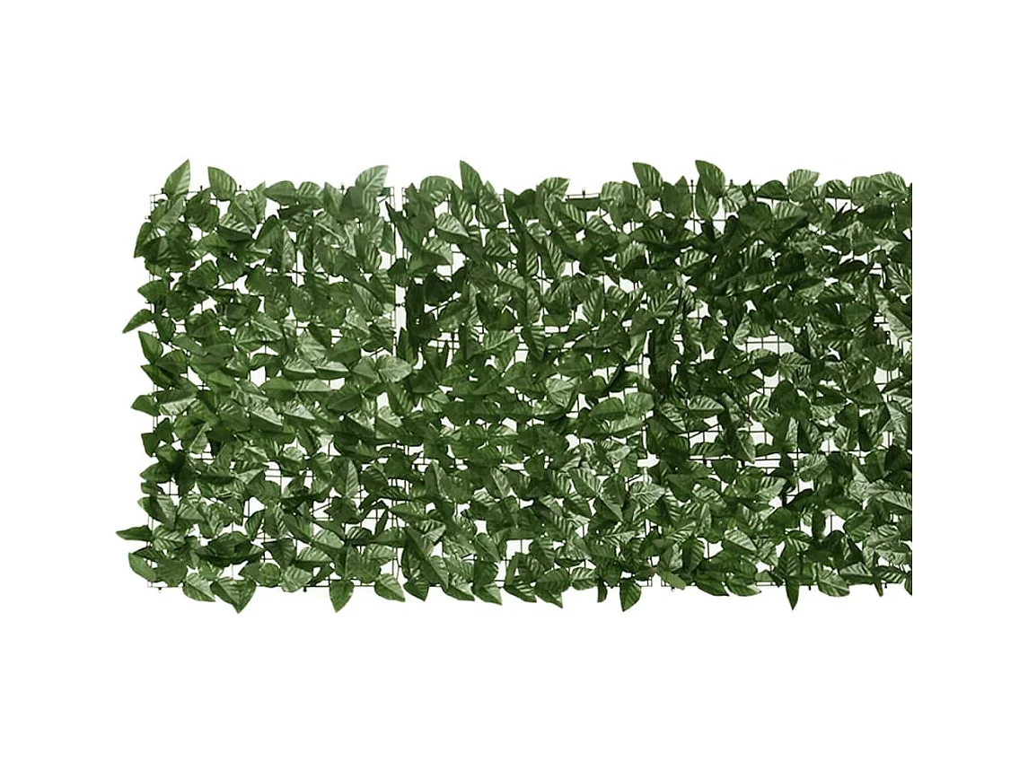 Brise-vue de balcon avec feuilles vert foncé 600x75 cm FR401289