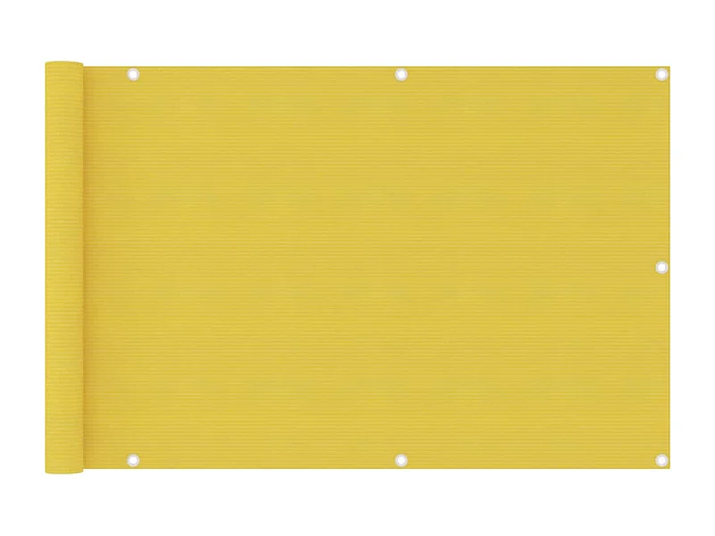 Brise vue - Écran de balcon Jaune 90x400 cm PEHD FR479849