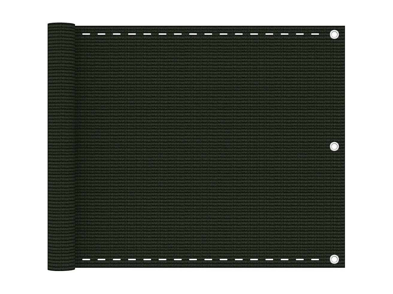 Brise vue - Écran de balcon Vert foncé 75x600 cm PEHD FR912674