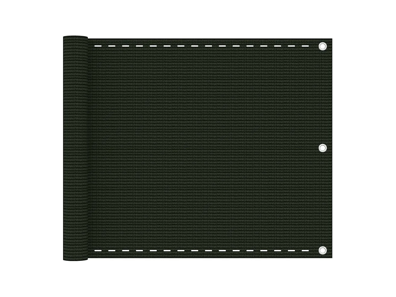 Brise vue - Écran de balcon Vert foncé 75x600 cm PEHD FR912674