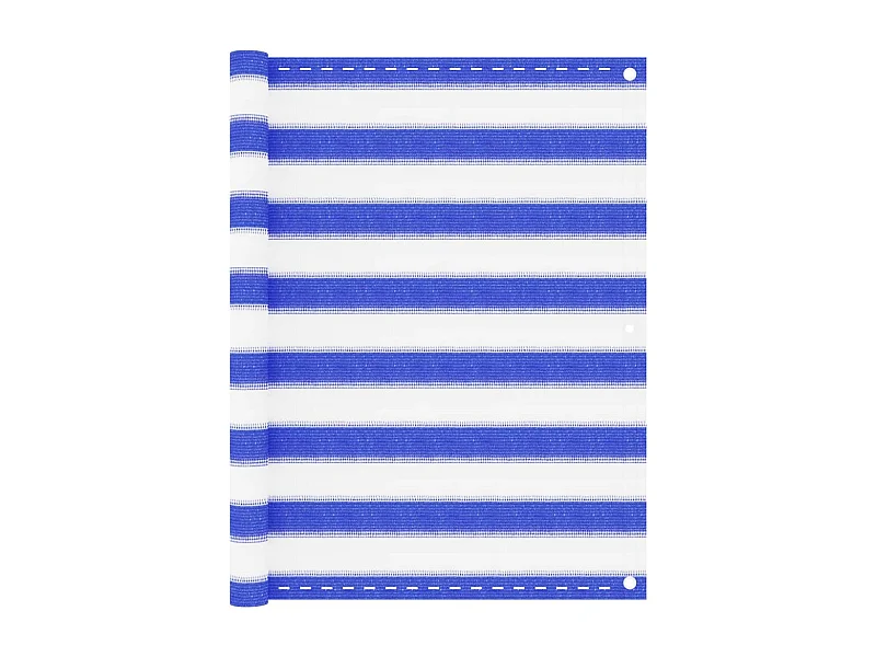 Brise vue - Écran de balcon Bleu et blanc 90x400 cm PEHD FR134701