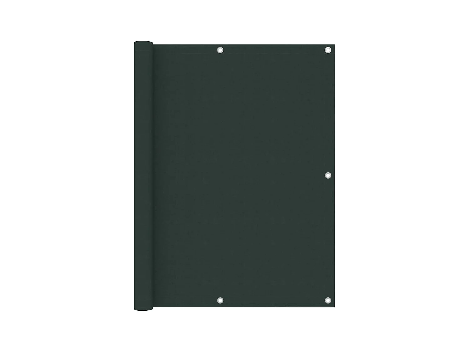 Brise vue - Écran de balcon Vert foncé 120x600 cm Tissu Oxford FR737223