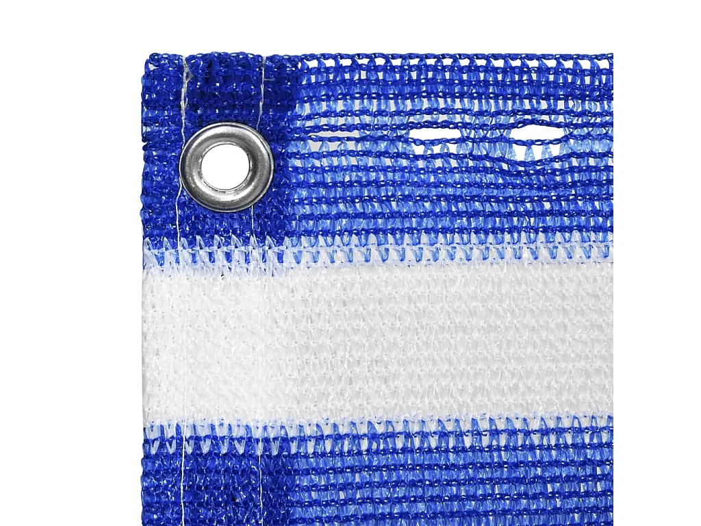 Tela de varanda 75x500 cm PEAD azul e branco PT554351