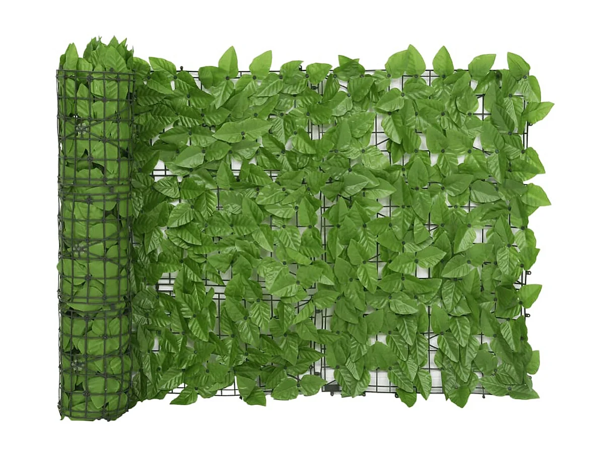 Brise-vue de balcon avec feuilles vert 600x75 cm FR303633