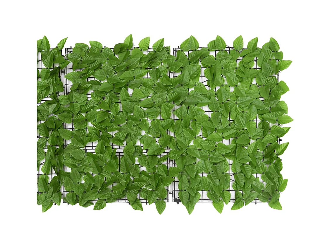Brise-vue de balcon avec feuilles vert 600x75 cm FR303633