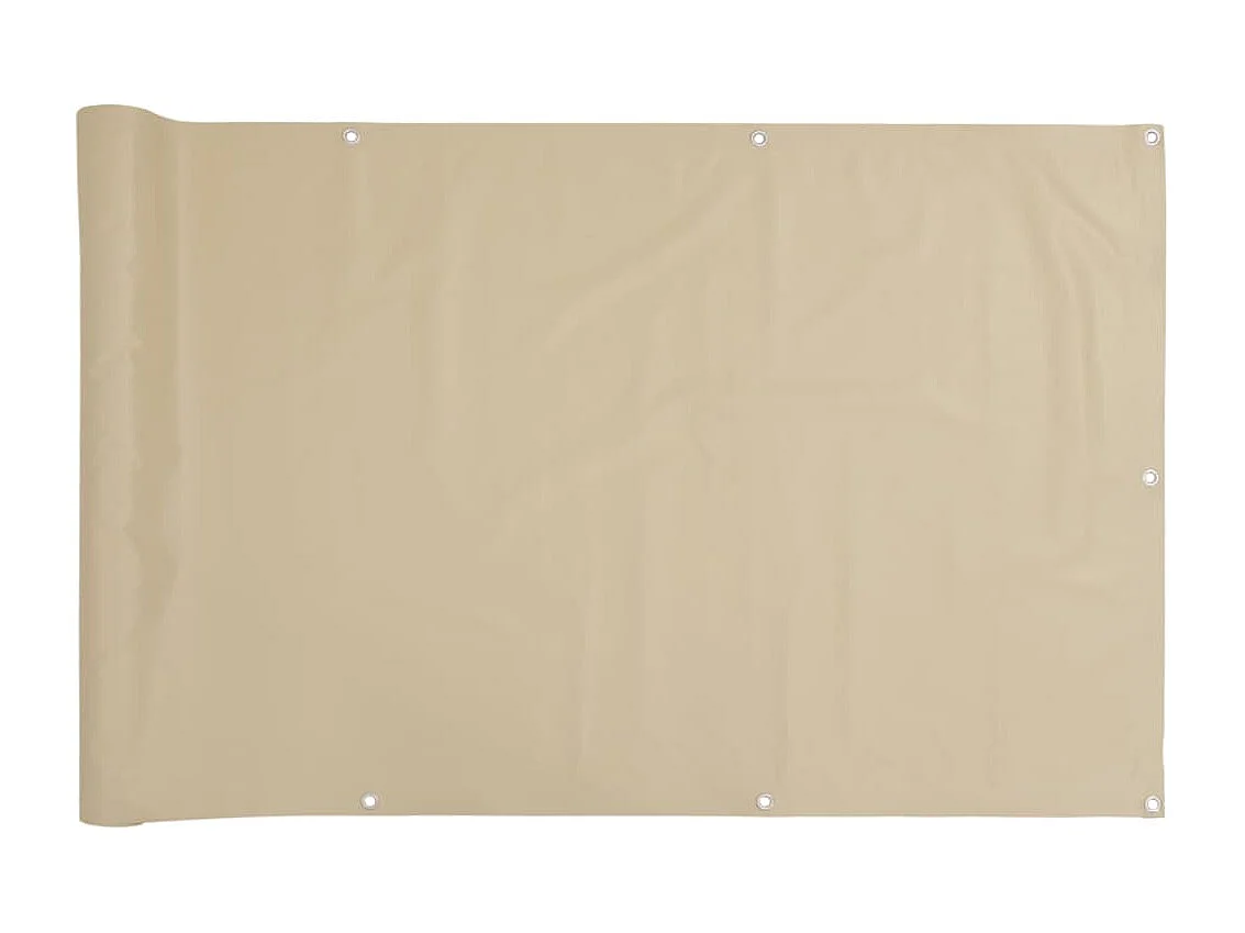 Brise vue - Écran de balcon Beige 120x600 cm Tissu Oxford FR404734