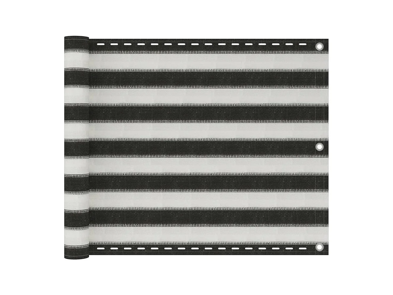 Brise vue - Écran de balcon PEHD 75x300 cm Anthracite et blanc FR322658