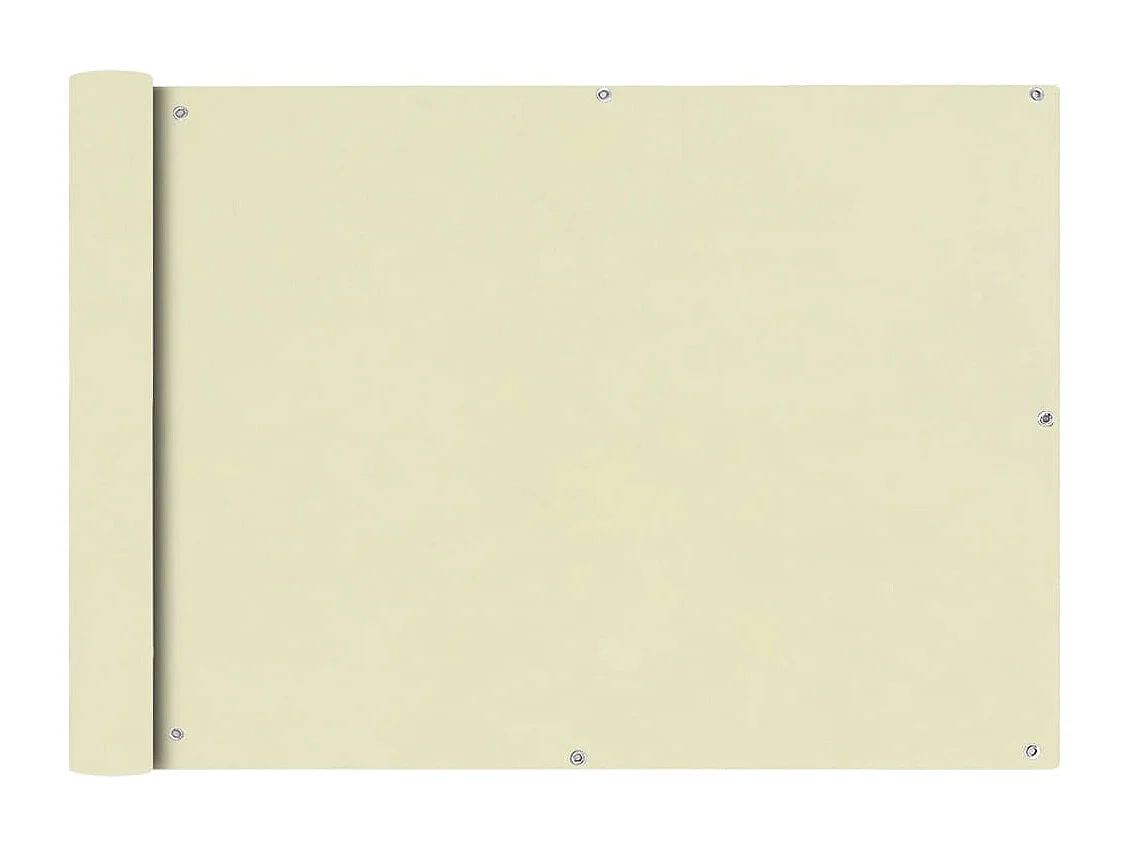 Toldo para balcón tela oxford 75x400 cm crema ES713074