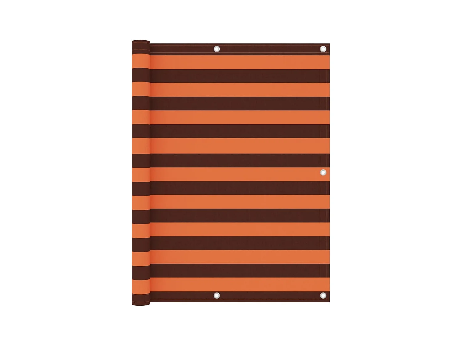 Brise vue - Écran de balcon Orange et marron 120x500 cm Tissu Oxford FR795229