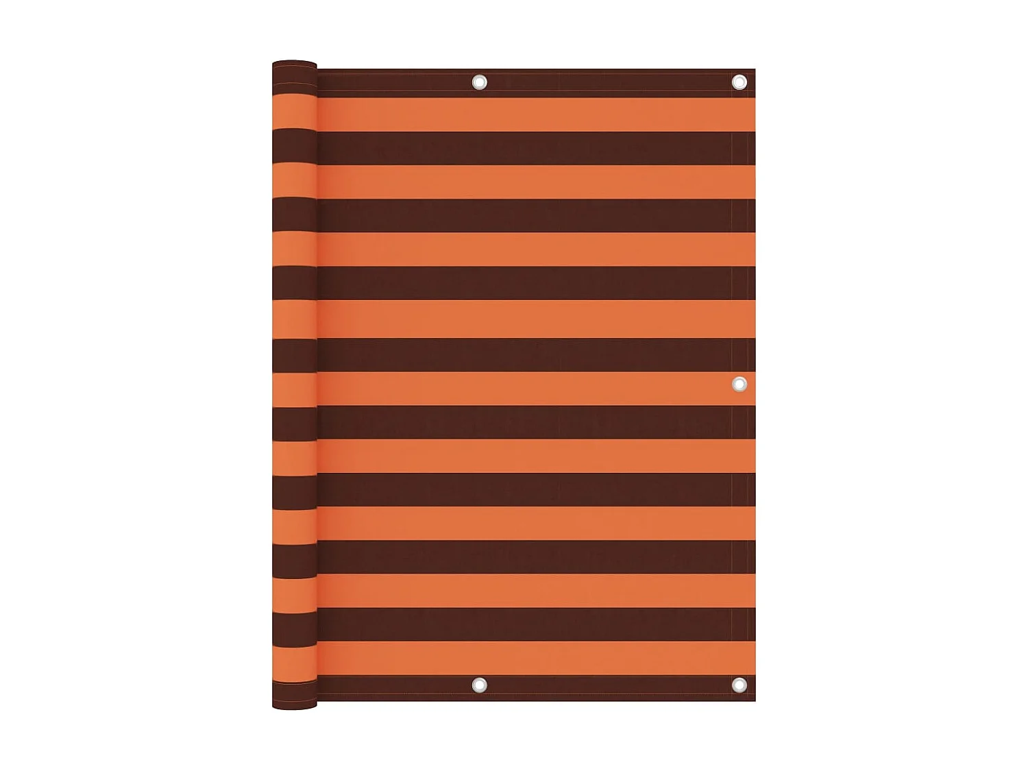 Brise vue - Écran de balcon Orange et marron 120x500 cm Tissu Oxford FR795229