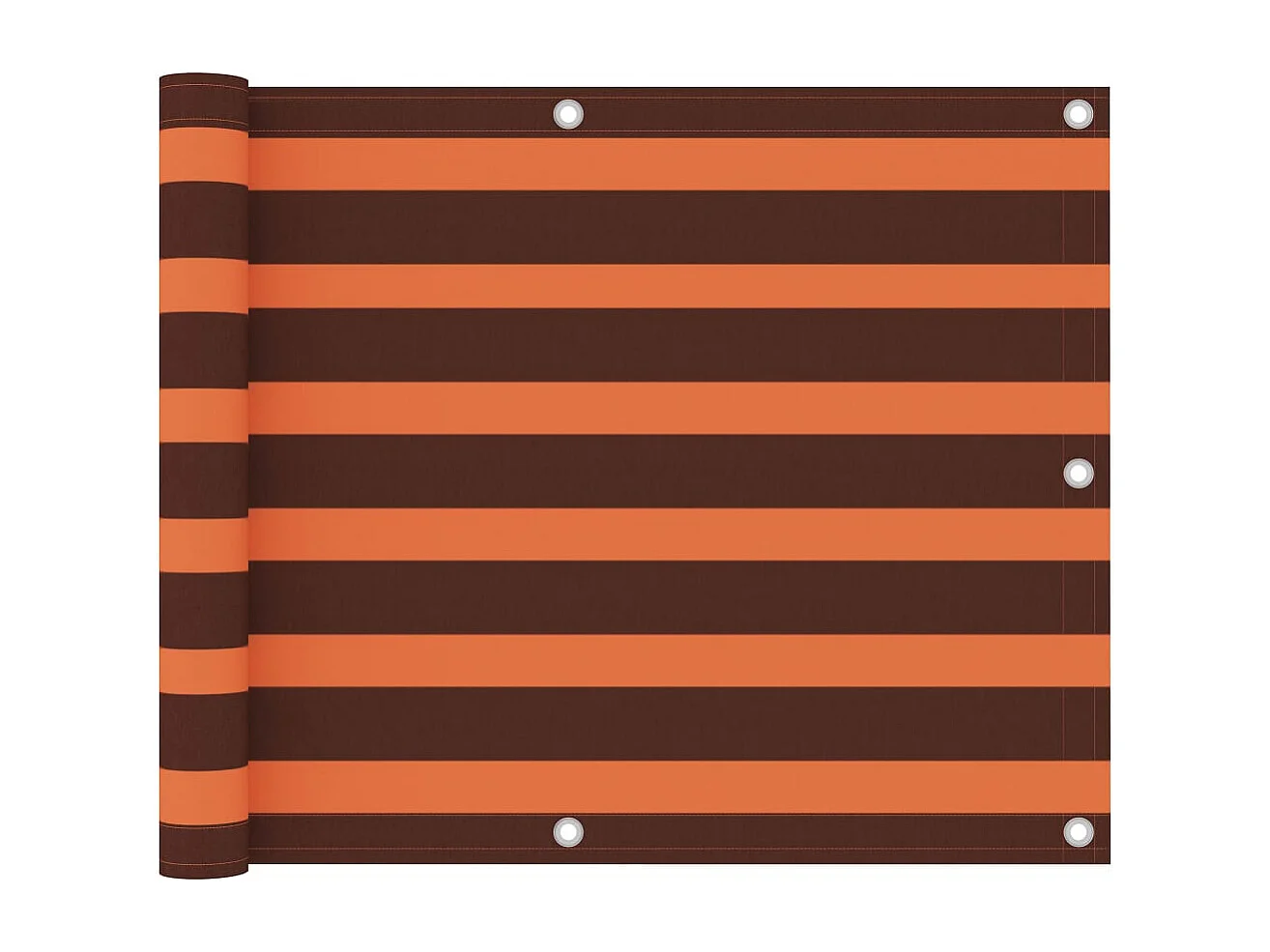 Brise vue - Écran de balcon Orange et marron 75x500 cm Tissu Oxford FR494526