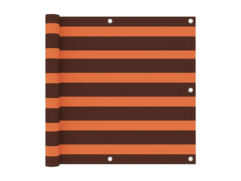 Brise vue - Écran de balcon Orange et marron 90x400 cm Tissu Oxford FR703741