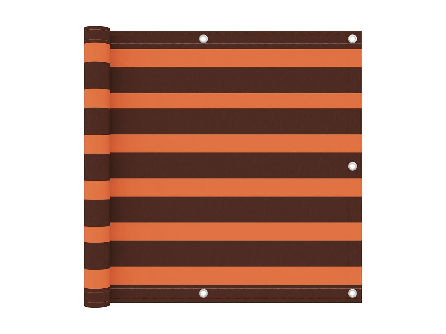 Toldo para balcón tela oxford naranja y marrón 90x400 cm ES585797