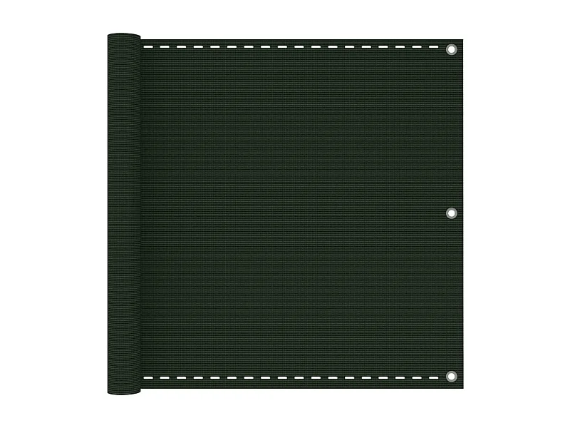Balkonscherm 90x600 cm HDPE donkergroen BE211177