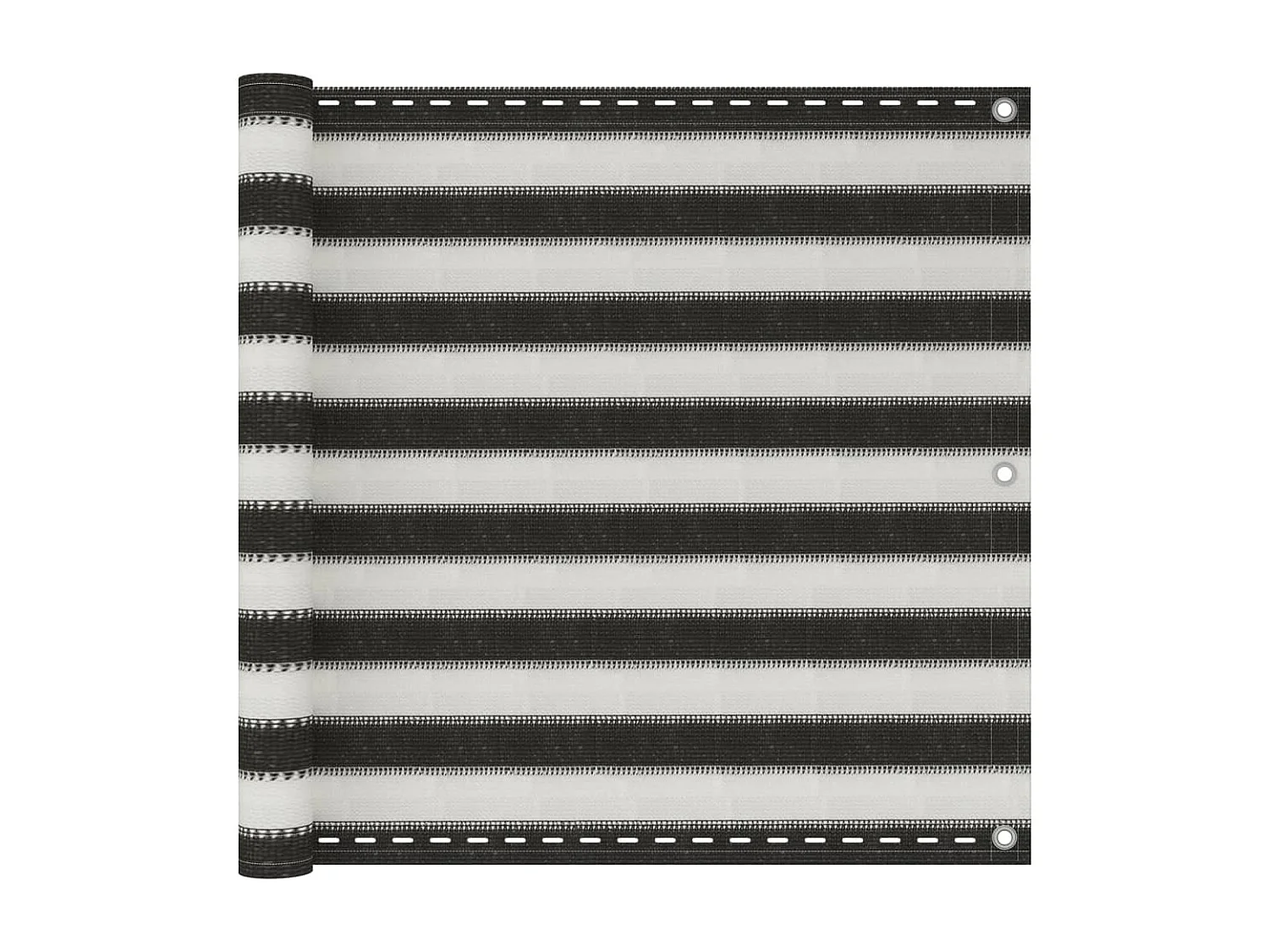 Toldo para balcón HDPE 90x500 cm gris antracita y blanco ES621594