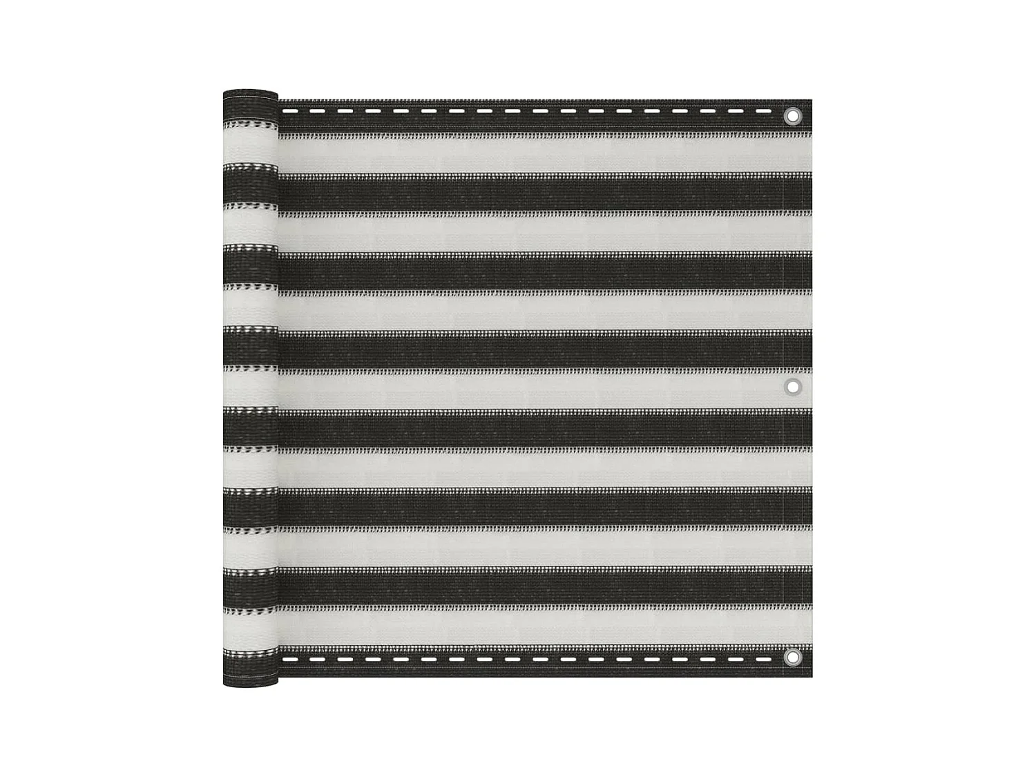Brise vue - Écran de balcon PEHD 90x500 cm Anthracite et blanc FR222414
