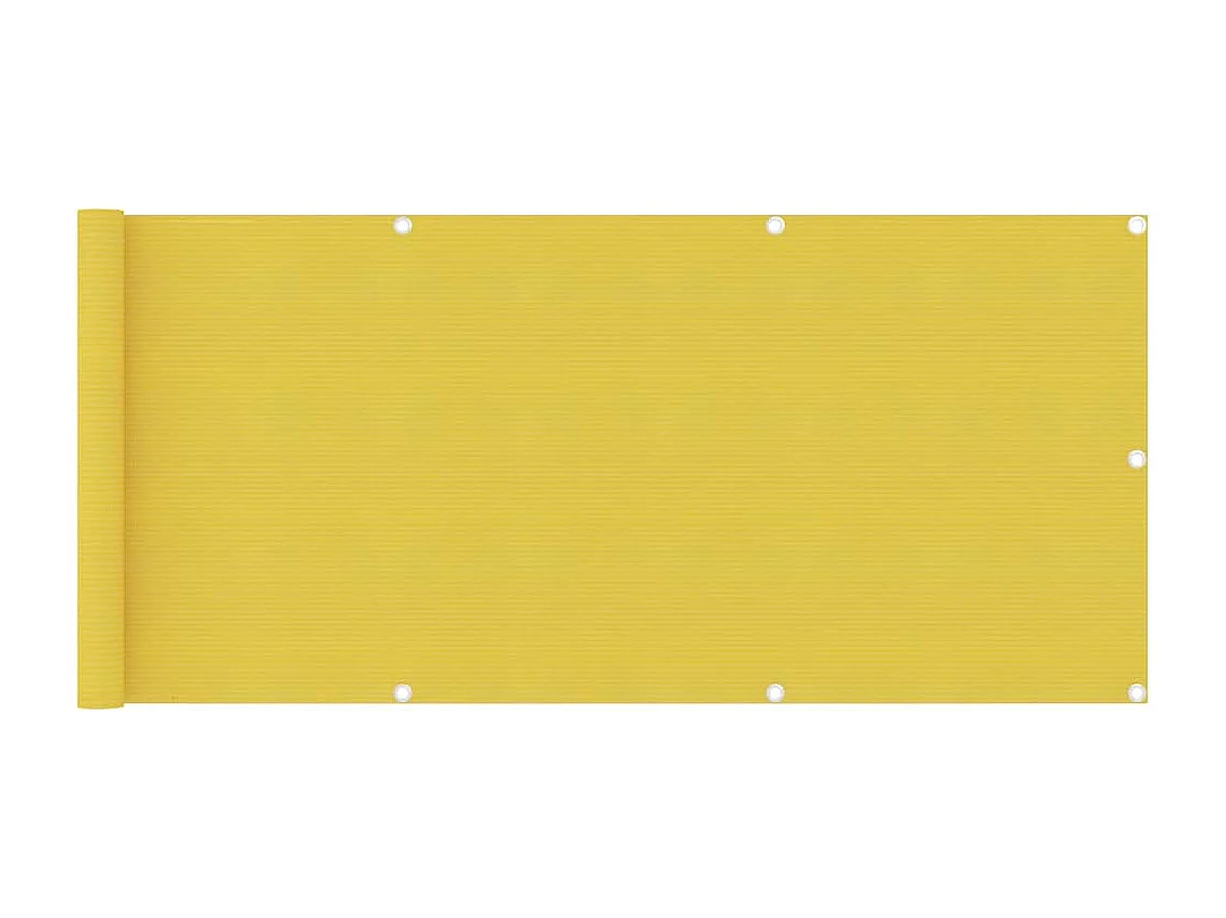 Brise vue - Écran de balcon Jaune 75x500 cm PEHD FR627995