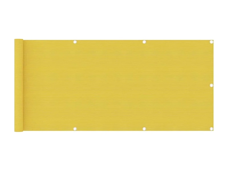 Balkonscherm 75x500 cm HDPE geel BE991218