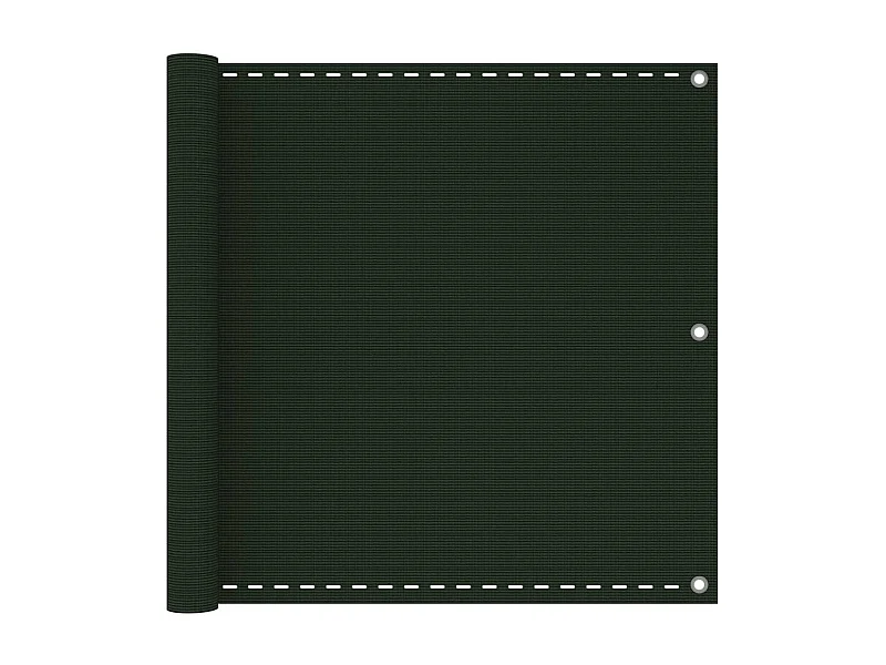 Brise vue - Écran de balcon Vert foncé 90x400 cm PEHD FR569921