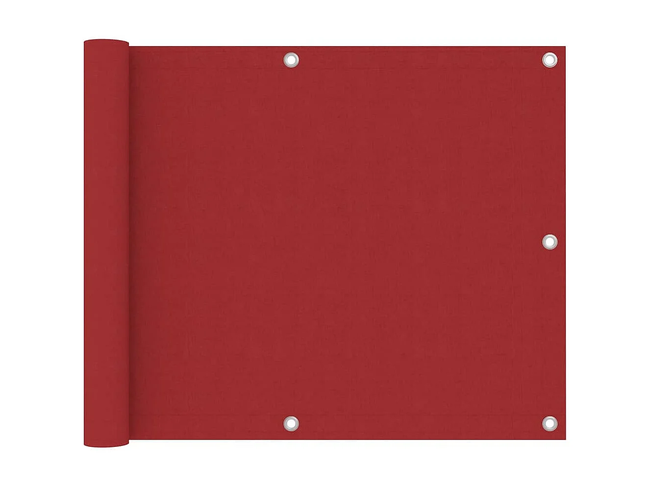 Toldo para balcón de tela oxford rojo 75x600 cm ES885367