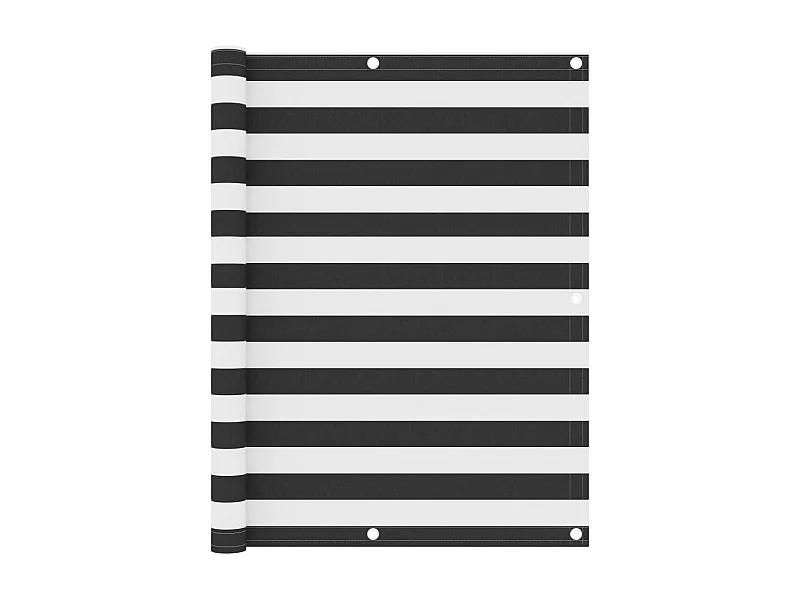 Brise vue - Écran de balcon Anthracite et blanc 120x400 cm Tissu Oxford FR662774