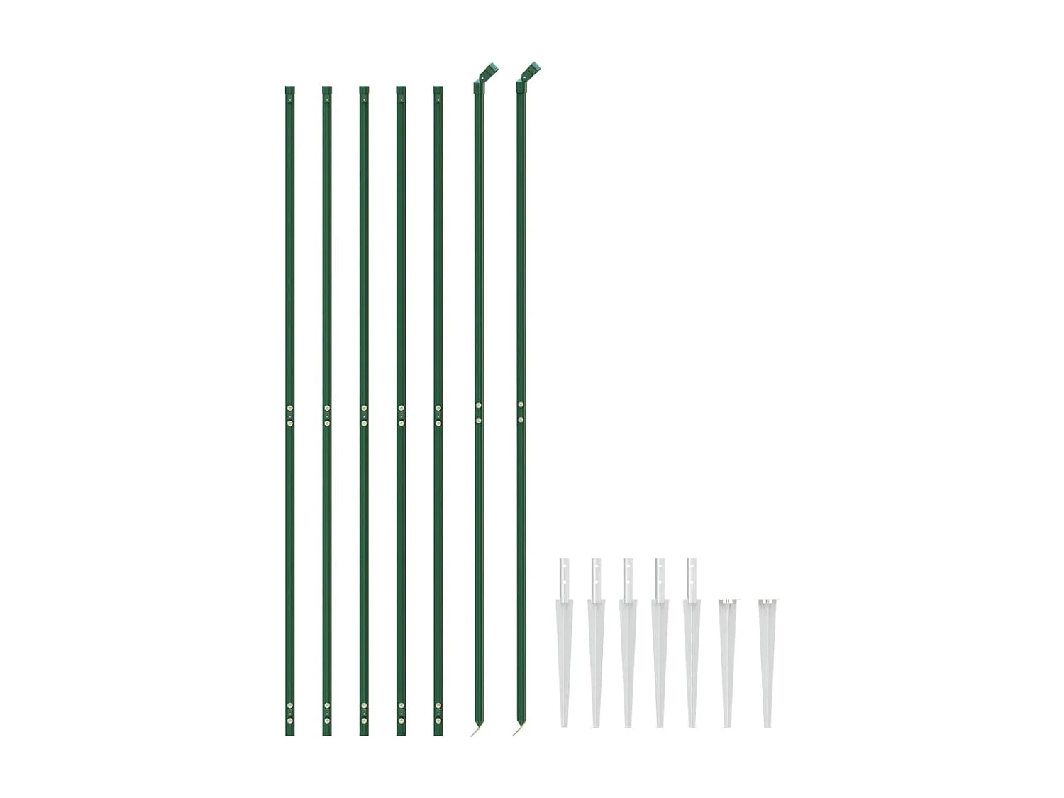 Draadgaashek met grondankers 1,6x10 m groen BE991837