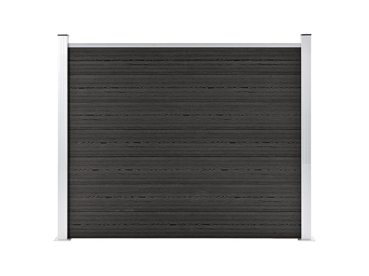 Panneau de clôture WPC 180x146 cm Gris FR197266