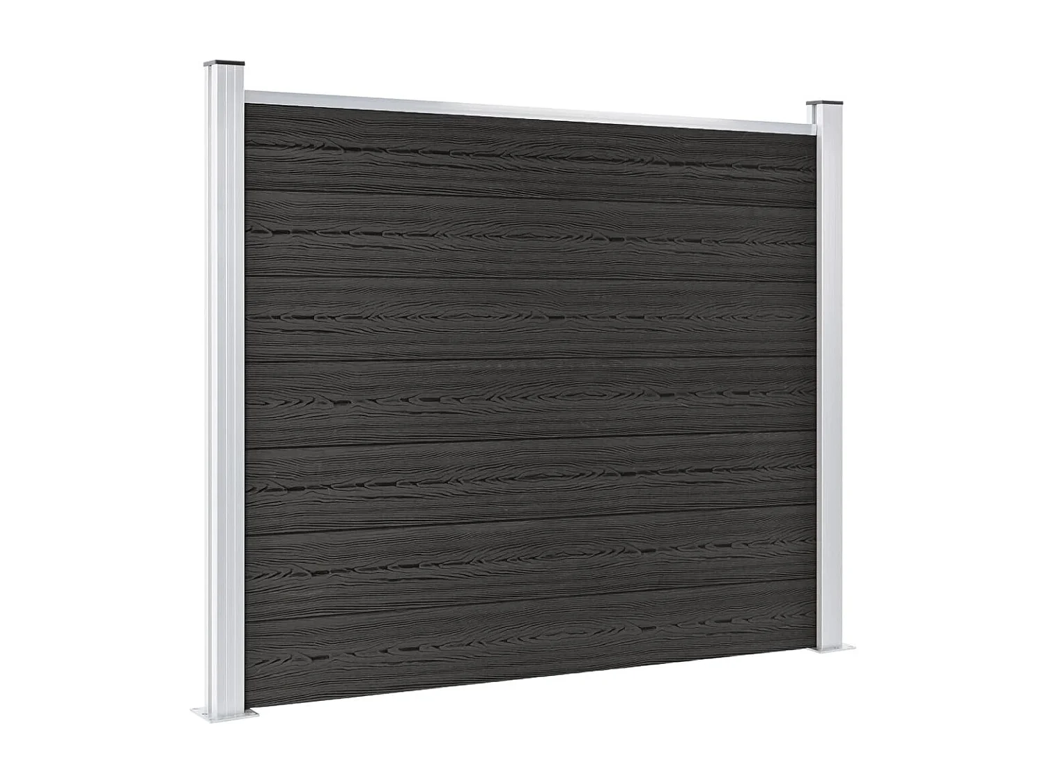 Panneau de clôture WPC 180x146 cm Gris FR197266