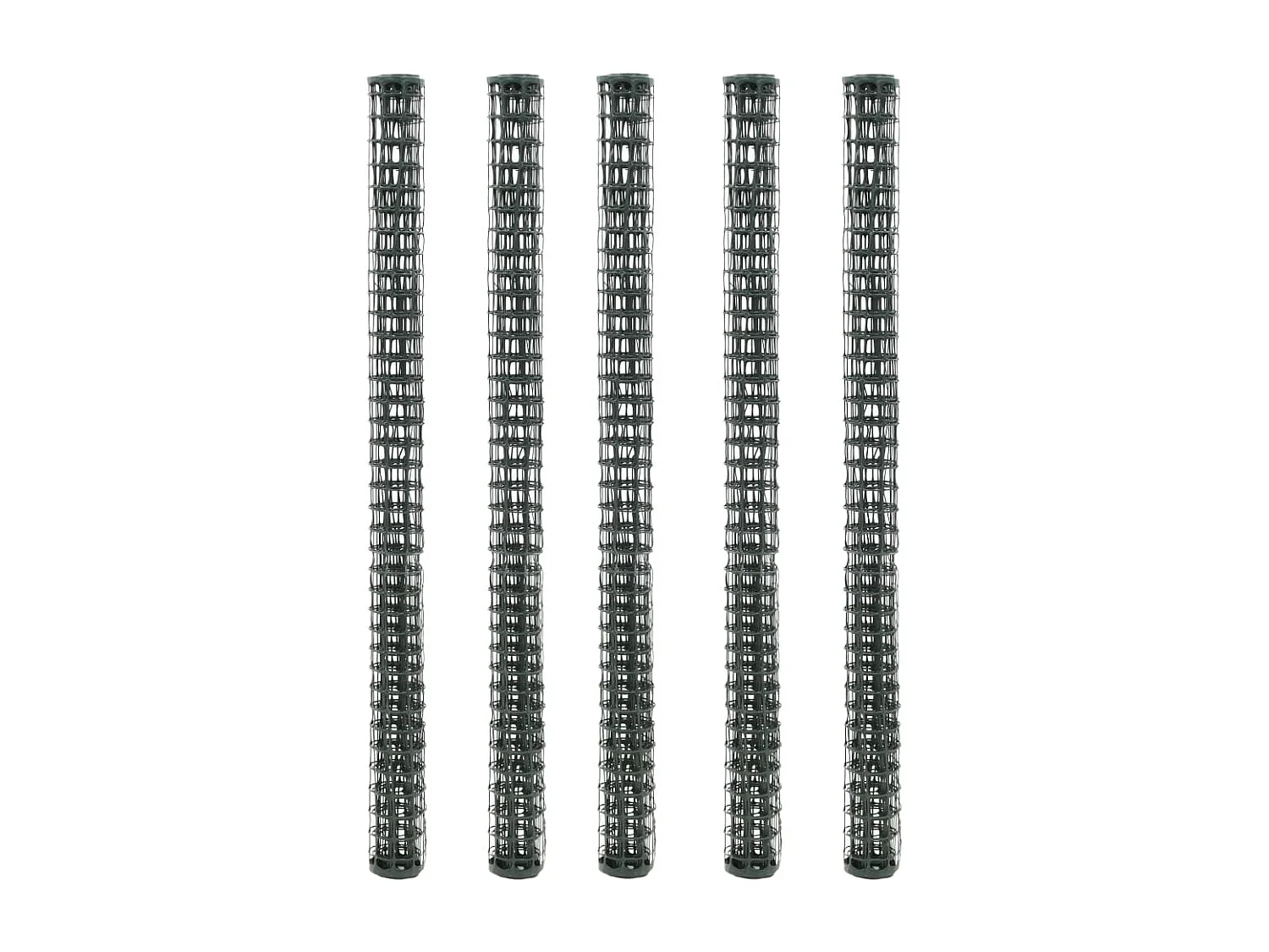 Tuinhekken gaas 5 st 1x1,2 m HDPE groen BE966572