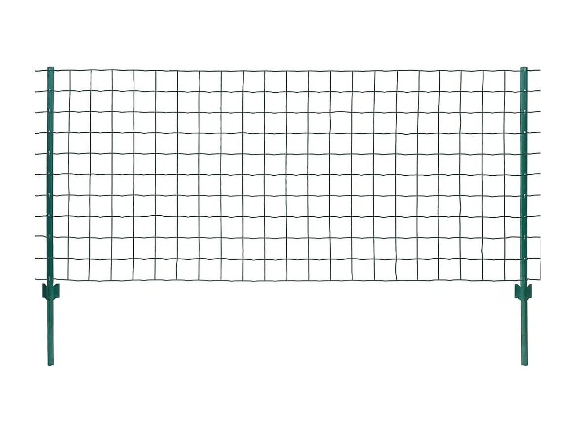 Euro Valla de acero verde 20x1,2 m ES449022
