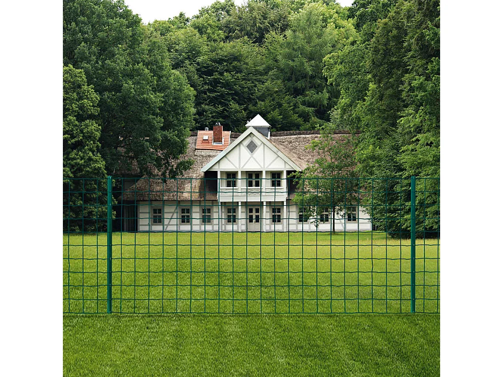 Clôture Euro Acier 20x1,2 m Vert FR108995