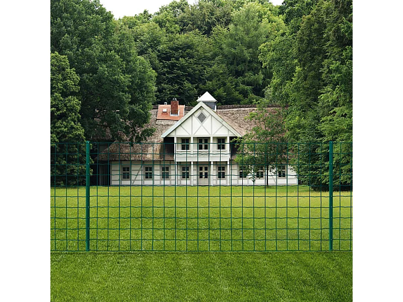 Clôture Euro Acier 20x1,2 m Vert FR108995