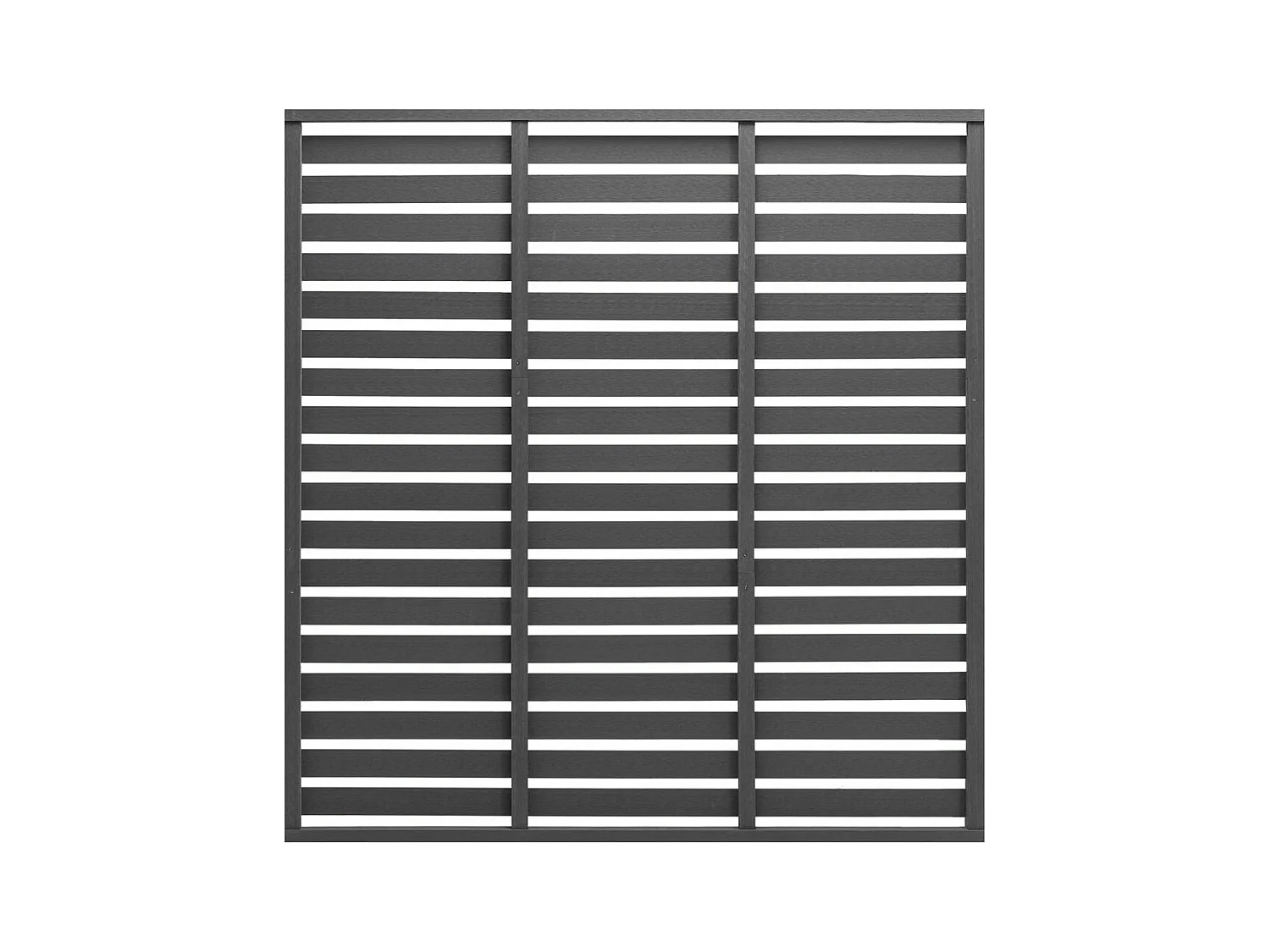 Panneau de clôture WPC 180x180 cm Gris FR634721