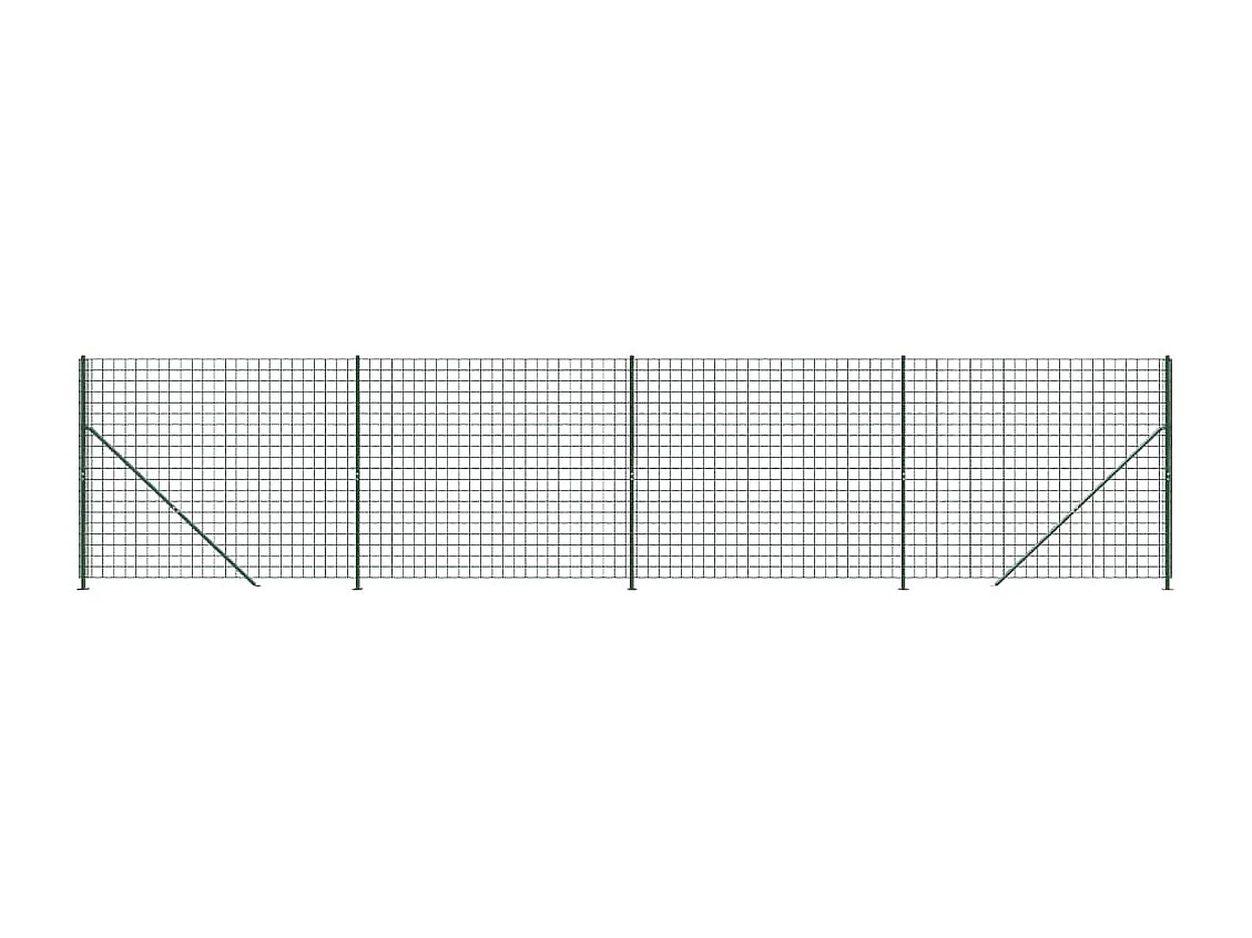 Draadgaashek met flens 2x10 m groen BE858160