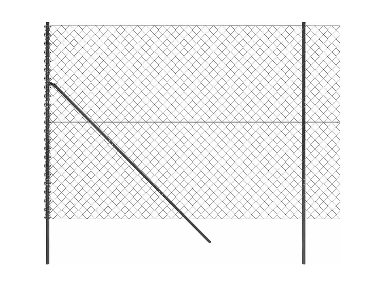 Cerca de arame 1,6x10 m antracite PT580591