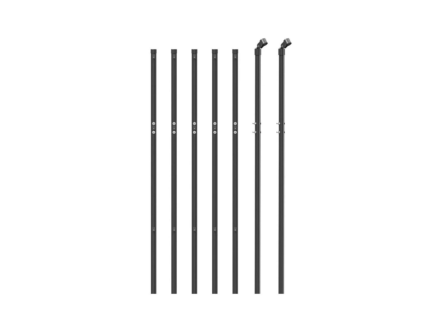 Clôture à mailles losangées anthracite 1x10 m FR942663