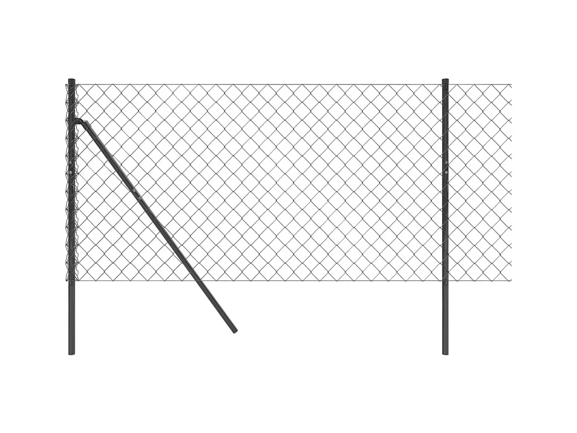 Cerca de alambre gris antracita 1x10 m ES488212