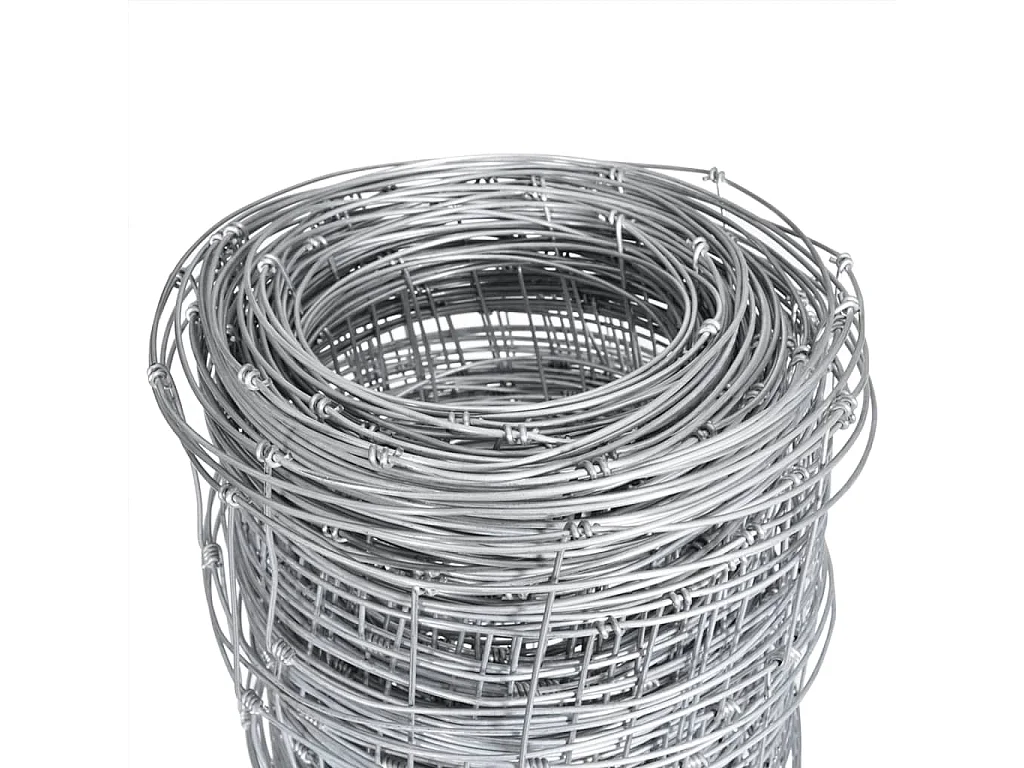 Clôture de jardin Acier galvanisé 50x1,25 m Argenté FR590185