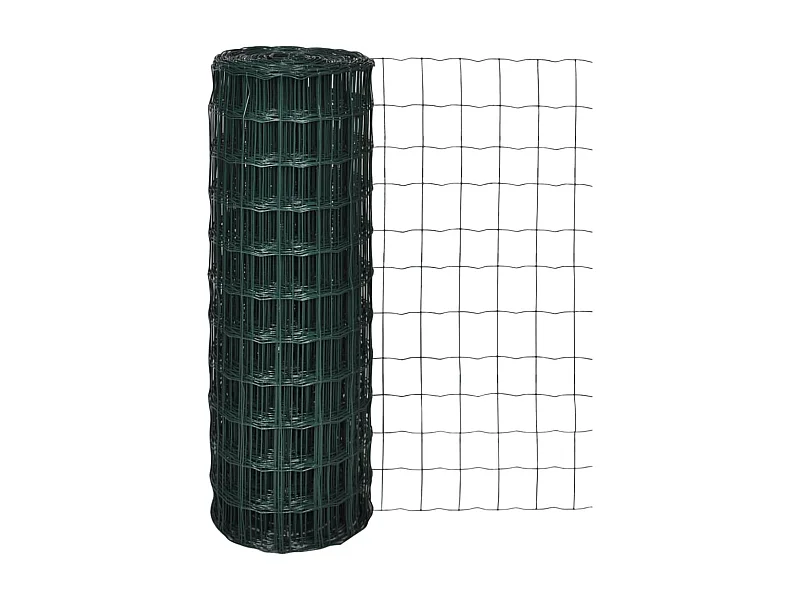 Set de euro valla acero verde 25x1,2 m ES237901