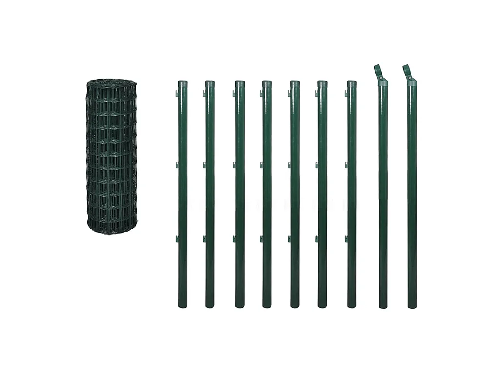 Eurohek 10x1,0 m staal groen BE869117