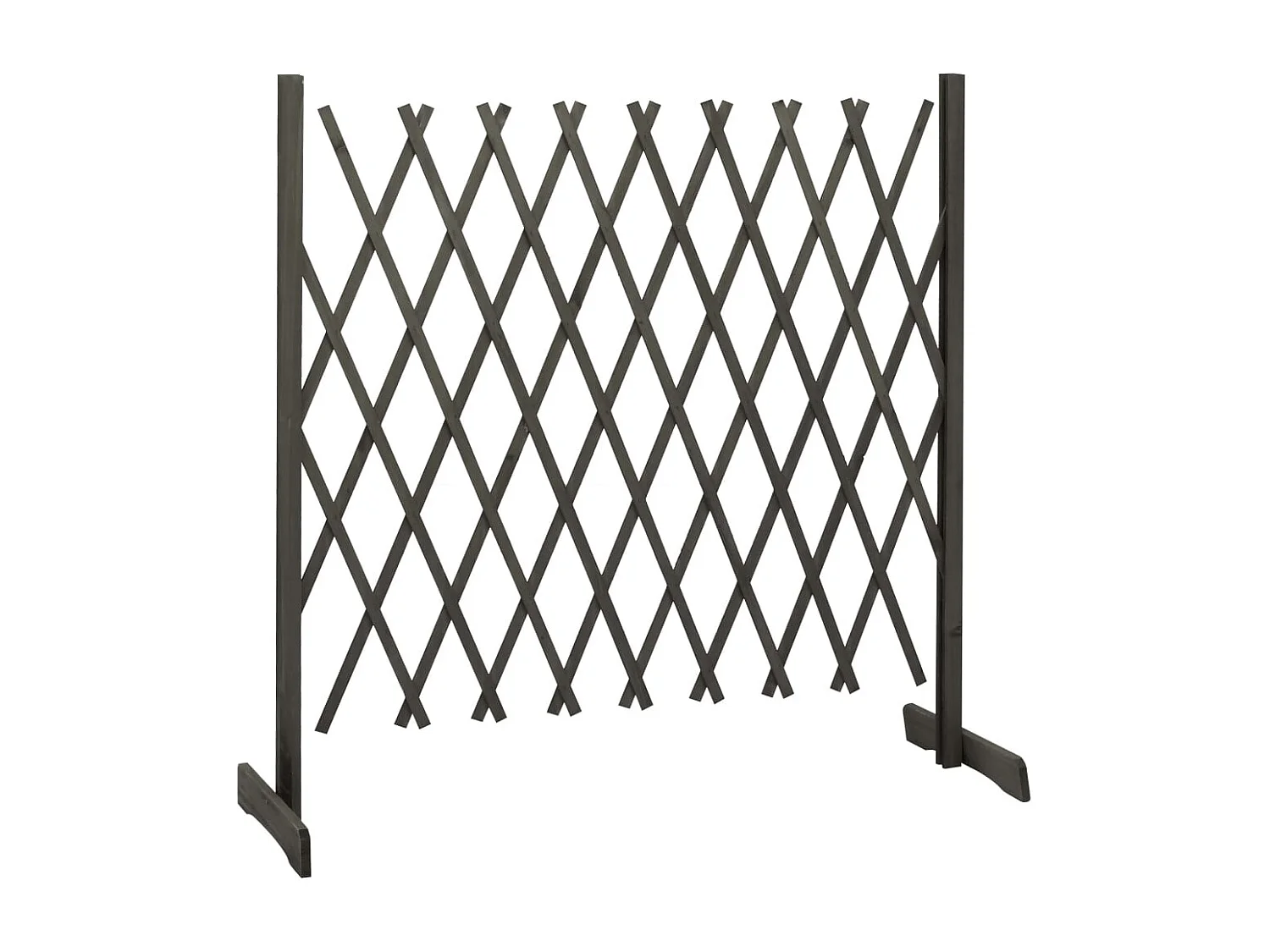 Clôture en treillis de jardin Gris 180x100 cm Bois de sapin FR326765