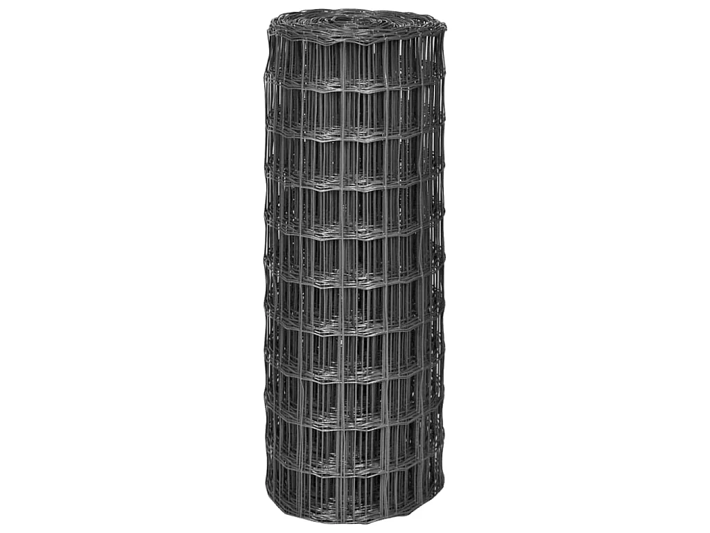 Euro Valla de acero gris 10x1 m ES881053