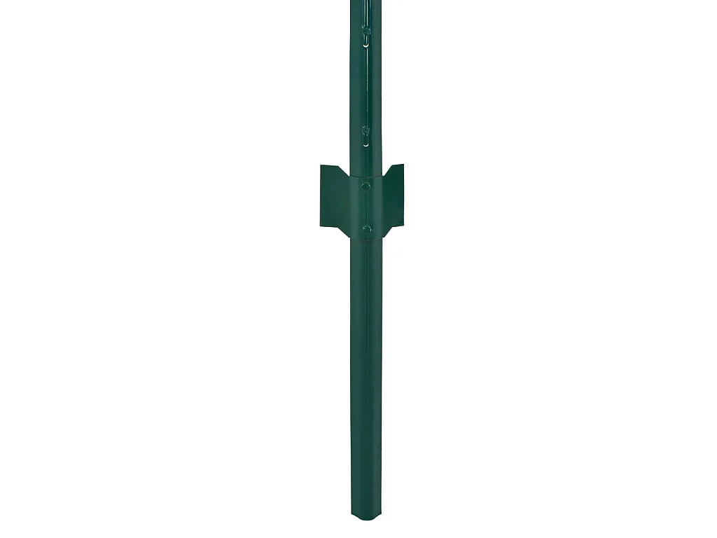 Valla de malla alambre con postes acero 25x0,5 m verde ES687212